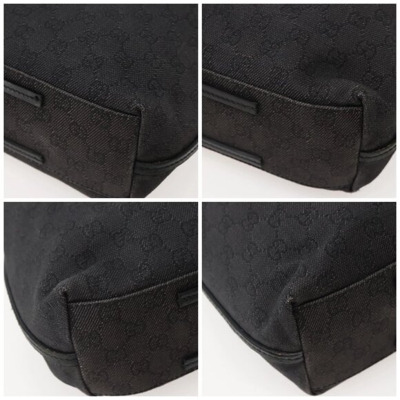 GUCCI GG Canvas Tote Bag Black 101341 Auth ep10945 - Picture 14 of 16